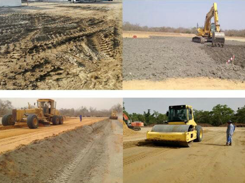 30赤道附近雨季國家油田達標處理泥漿巖屑+沙質土面層固化